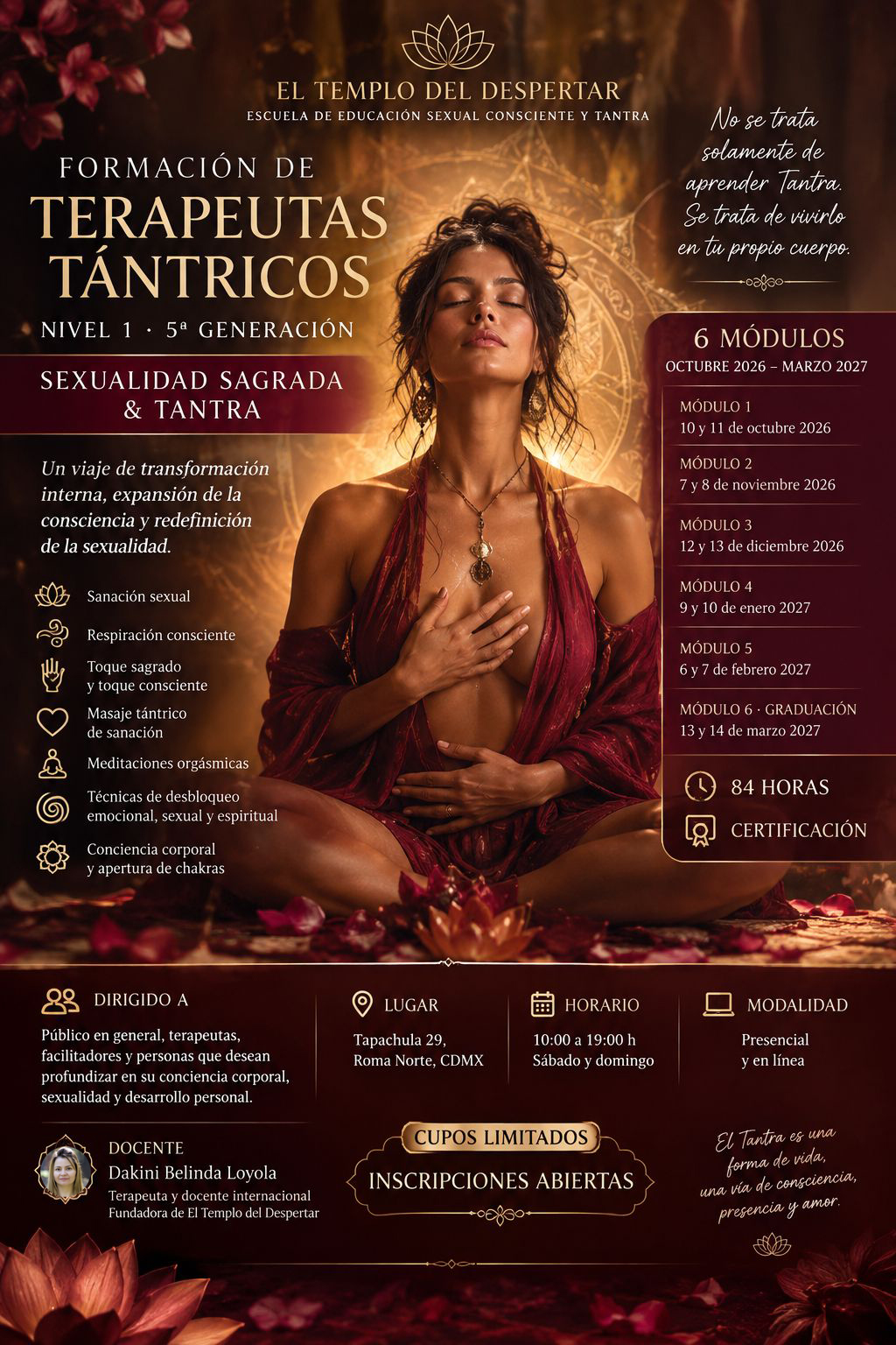 Diplomado Formación Terapeutas Tántricos